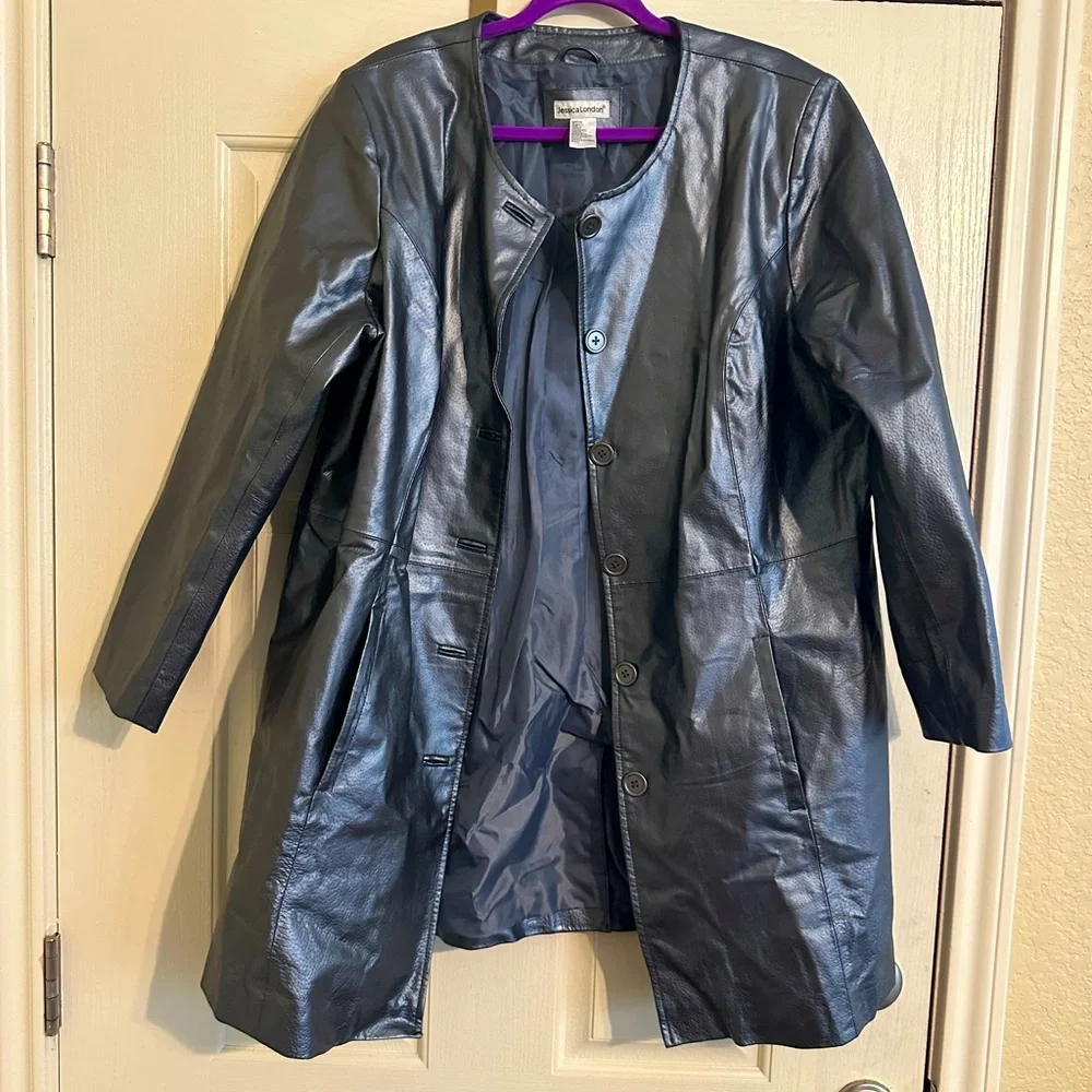 Jessica London Leather Jacket - Picture 1 of 6